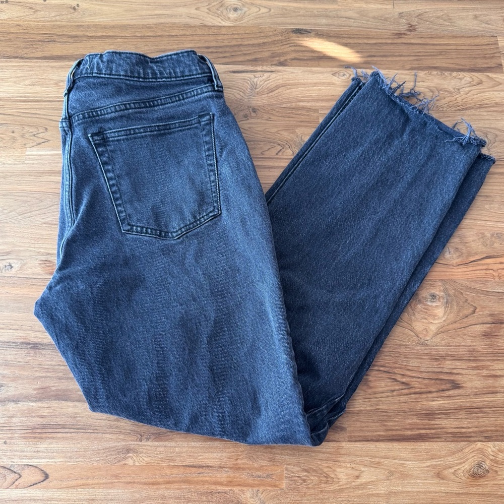 Abercrombie & Fitch The Baggy Low Rise Black Jeans Women’s 28 Short Curve Love